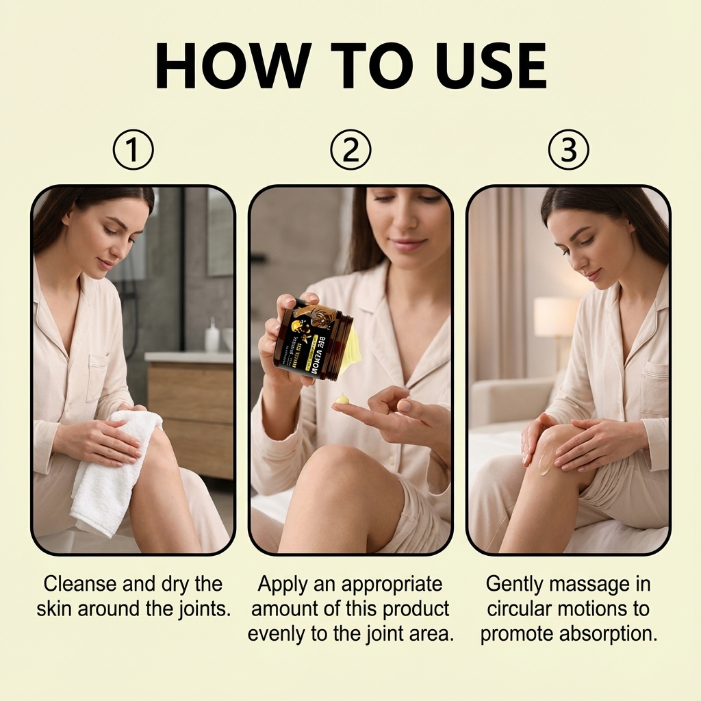 Bee Venom Joint Care Cream Mild Nourish Body Joint External Comfort Smear Daily Care Lotion