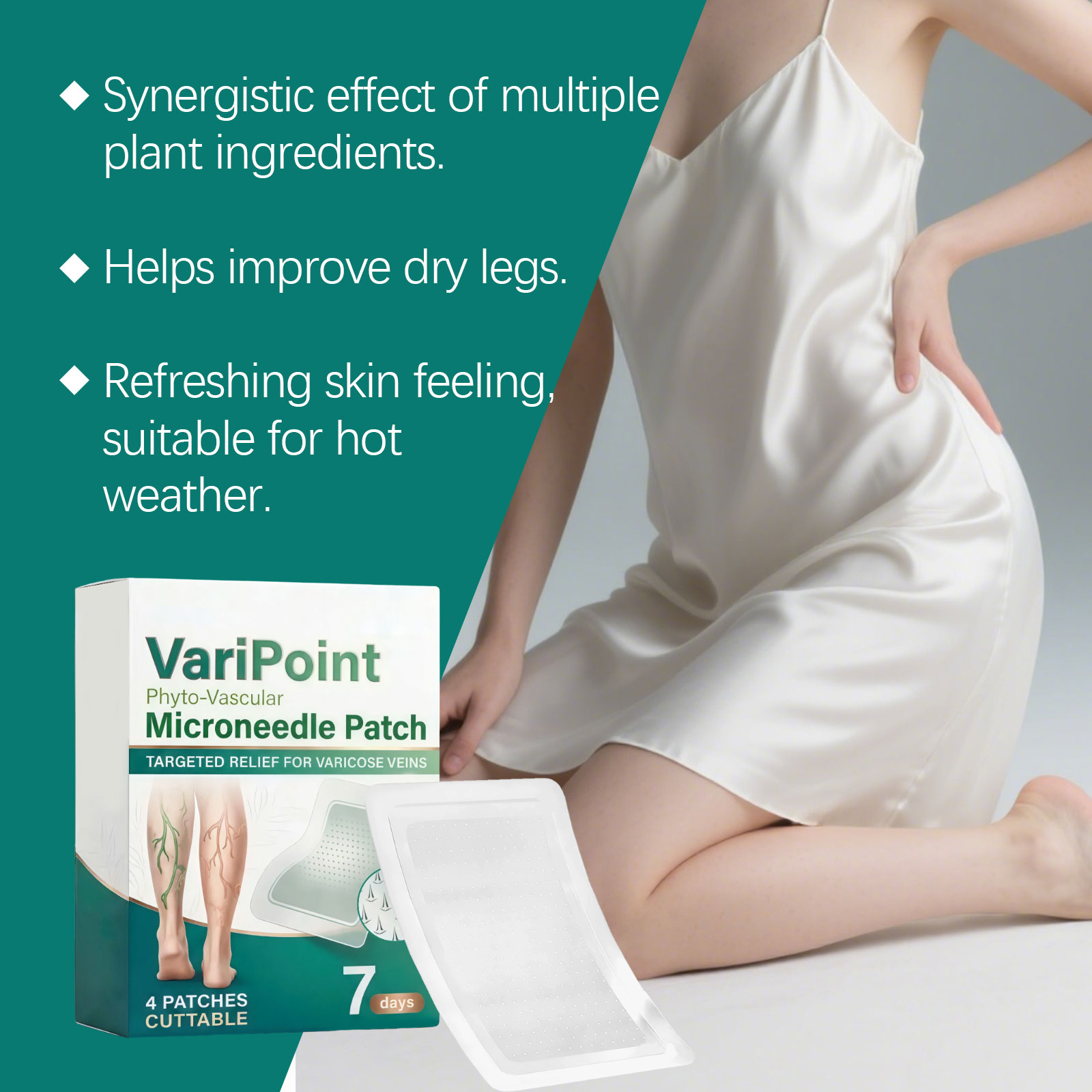 Leg Soothing Care Patch Mild Massage Leg Skin Light Breathable Comfort Convenient Gentle Nursing