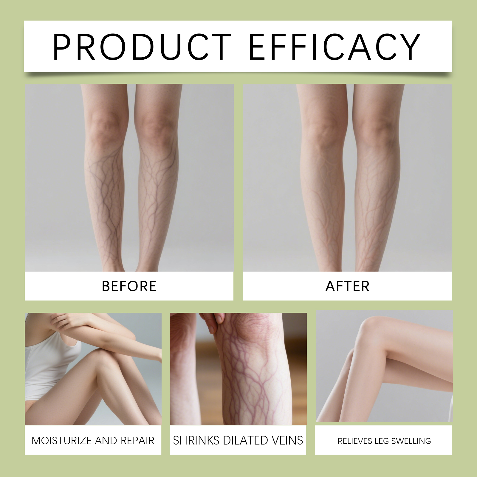 Leg Care Patch Gentle Nourish Massage Leg Skin Comfort Light Breathable Daily Leg Care