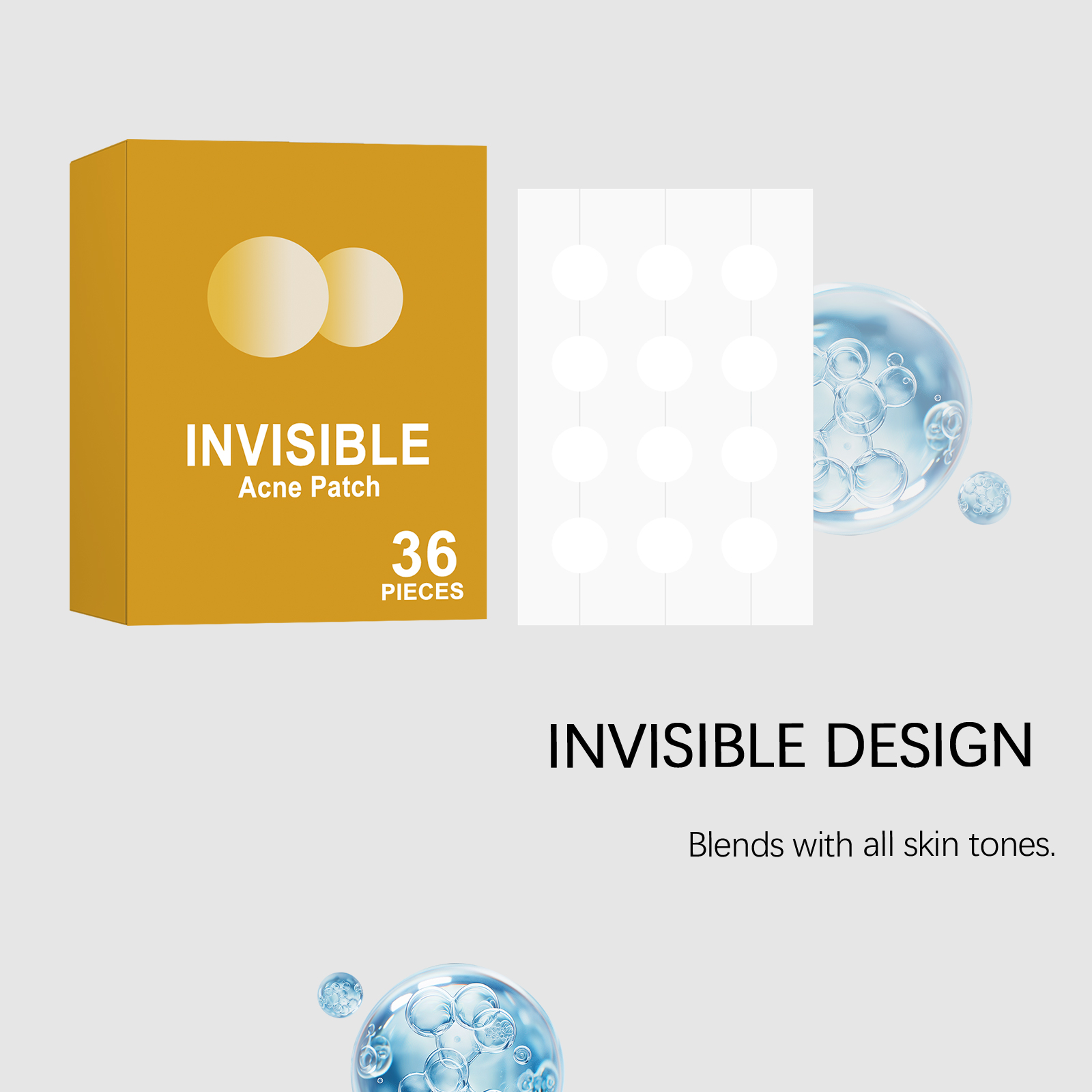 Acne Patch Gentle Clean Facial Surface Acne Smooth Comfort Ultra Thin Invisible Skin Friendly