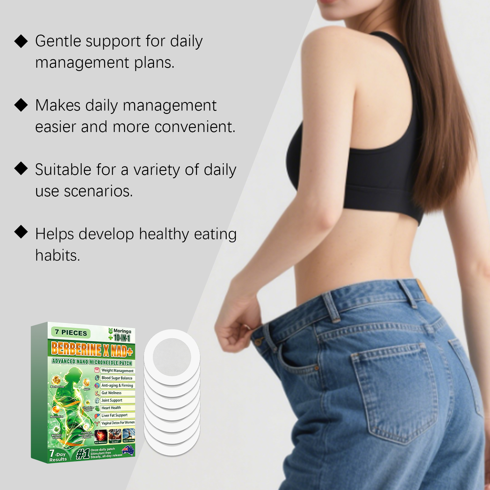 Body Care Patch Mild Comfortable Breathable Fit Skin Light Figure Lazy Convenient Care Sticker