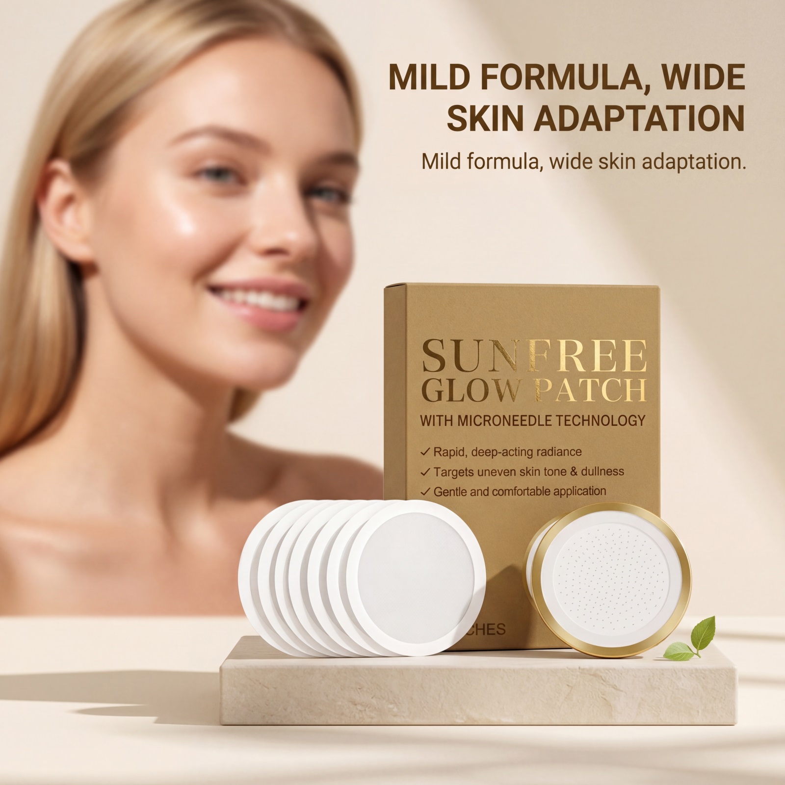 Brightening Patch Sun-Free Nourishing Mild Skin-Fit Multi-Skin Suitable Dense Soft Daily Comfort Sticker