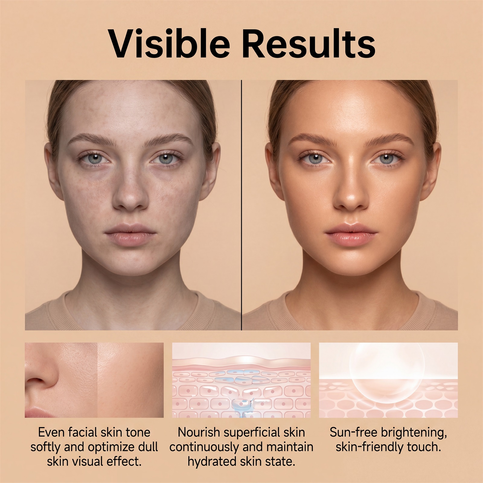 Brightening Patch Sun-Free Nourishing Mild Skin-Fit Multi-Skin Suitable Dense Soft Daily Comfort Sticker