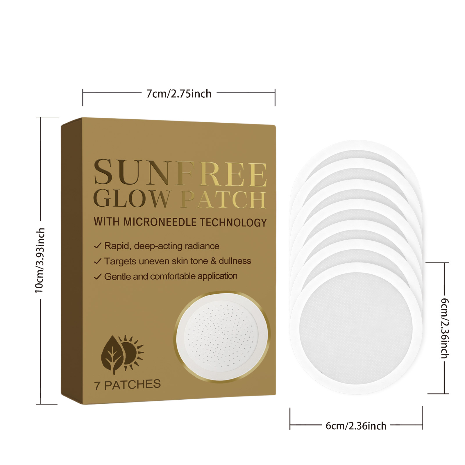Brightening Patch Sun-Free Nourishing Mild Skin-Fit Multi-Skin Suitable Dense Soft Daily Comfort Sticker