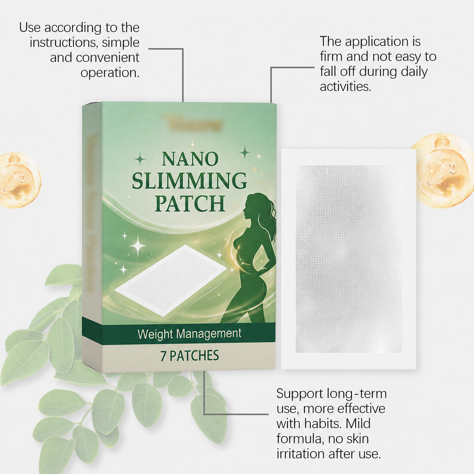 Nano Maintenance Microneedle Patch With Ten Essences Penetrating Mild Formula Convenient Daily Body Care
