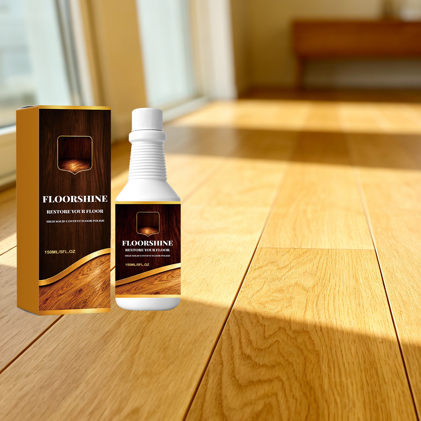 Floor Care Agent Household Solid Wood Daily Cleaning Convenient Brightening Decontamination Nursing Floor Dust Stain