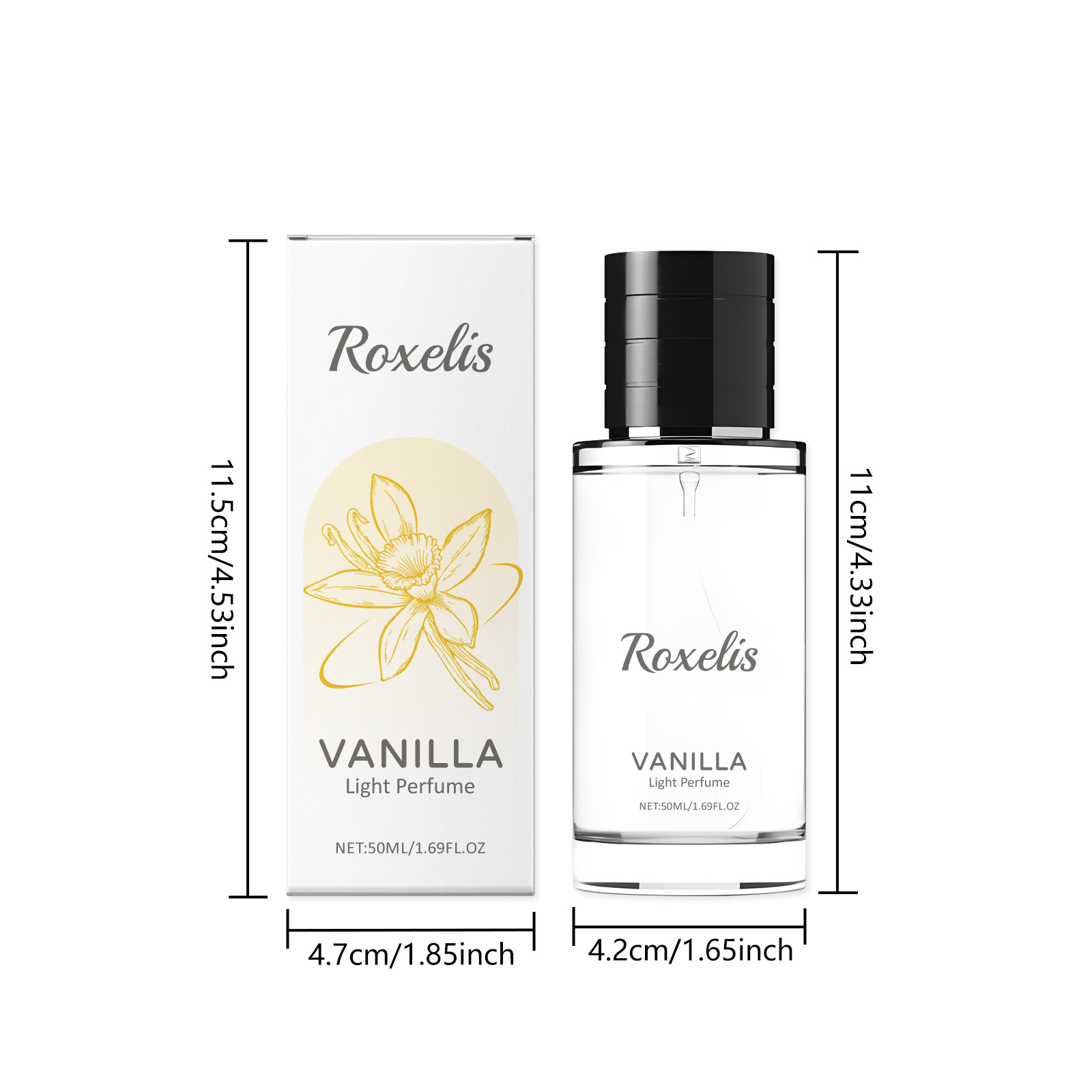 Vanilla Scented Perfume Mild Natural Fresh Elegant Longlasting Portable Graceful Daily External Fragrance
