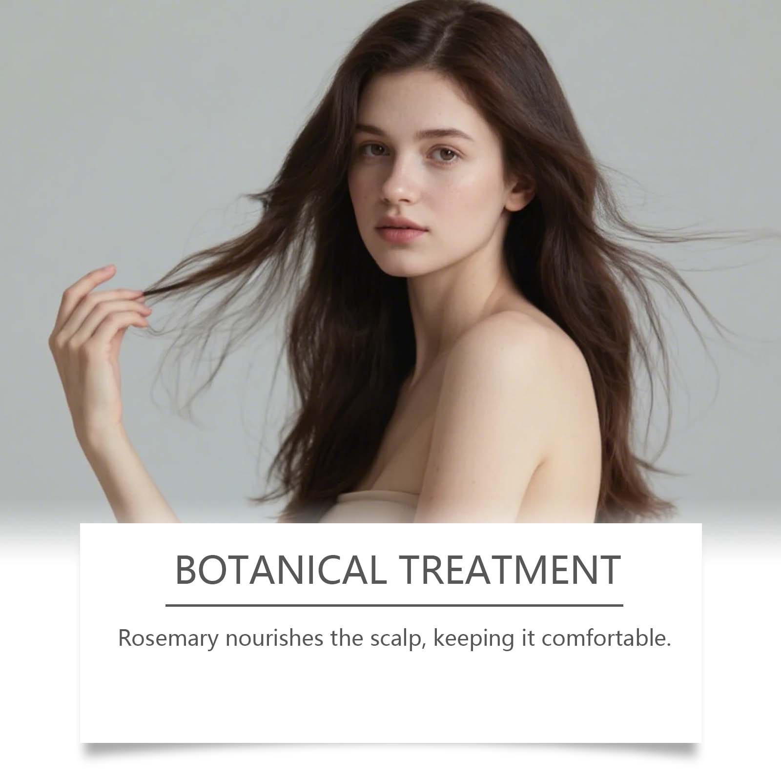 Rosemary Shampoo Refreshing Mild Cleansing Soft Shiny Hair Rich Foam Daily Care For All Hair Types