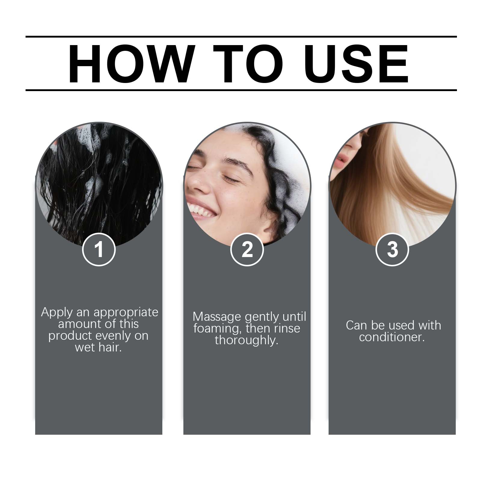 Rosemary Shampoo Refreshing Mild Cleansing Soft Shiny Hair Rich Foam Daily Care For All Hair Types