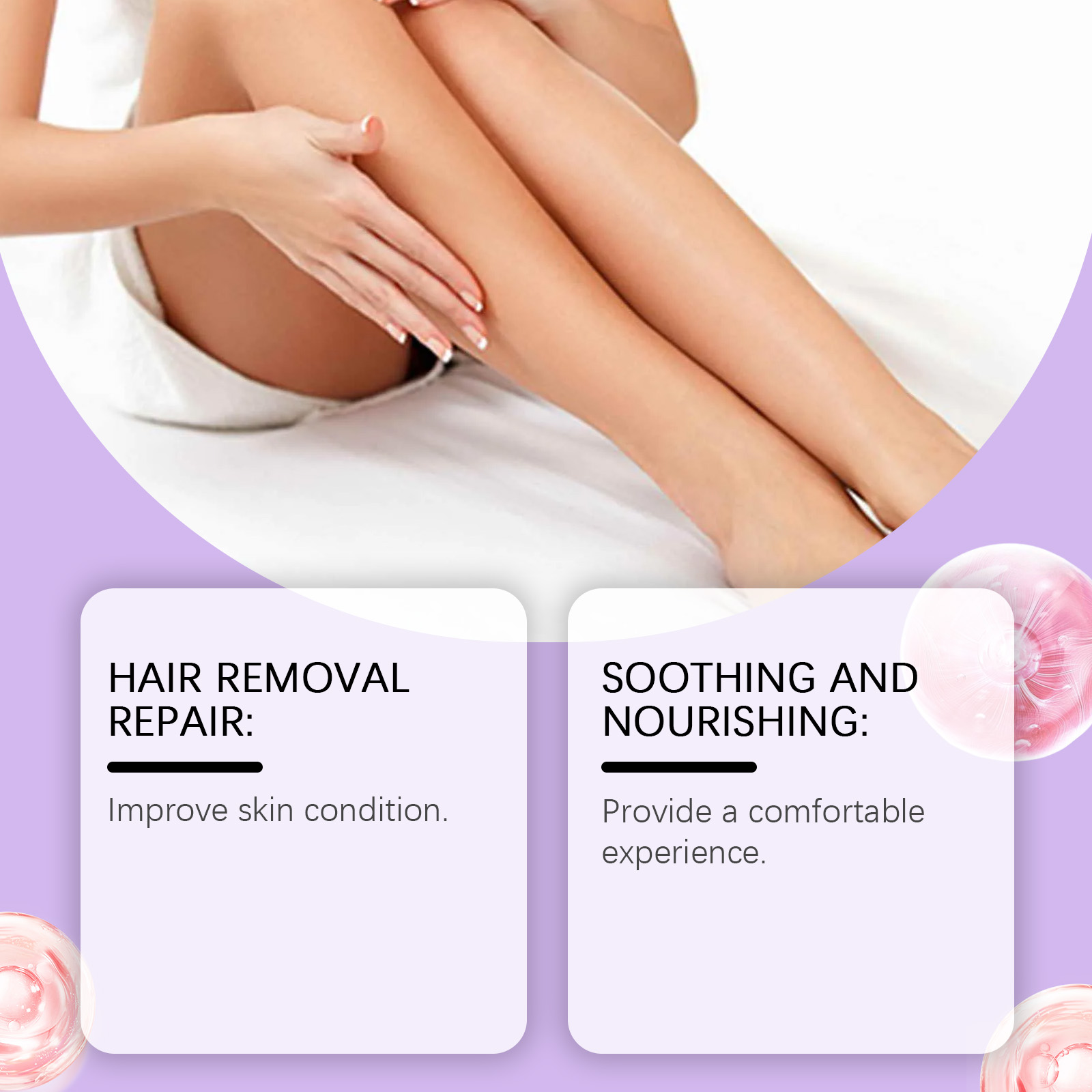 Hair Removal Essence Gentle Care Refreshing No Dark Spots Daily Skin Cleansing Depilatory Care Serum