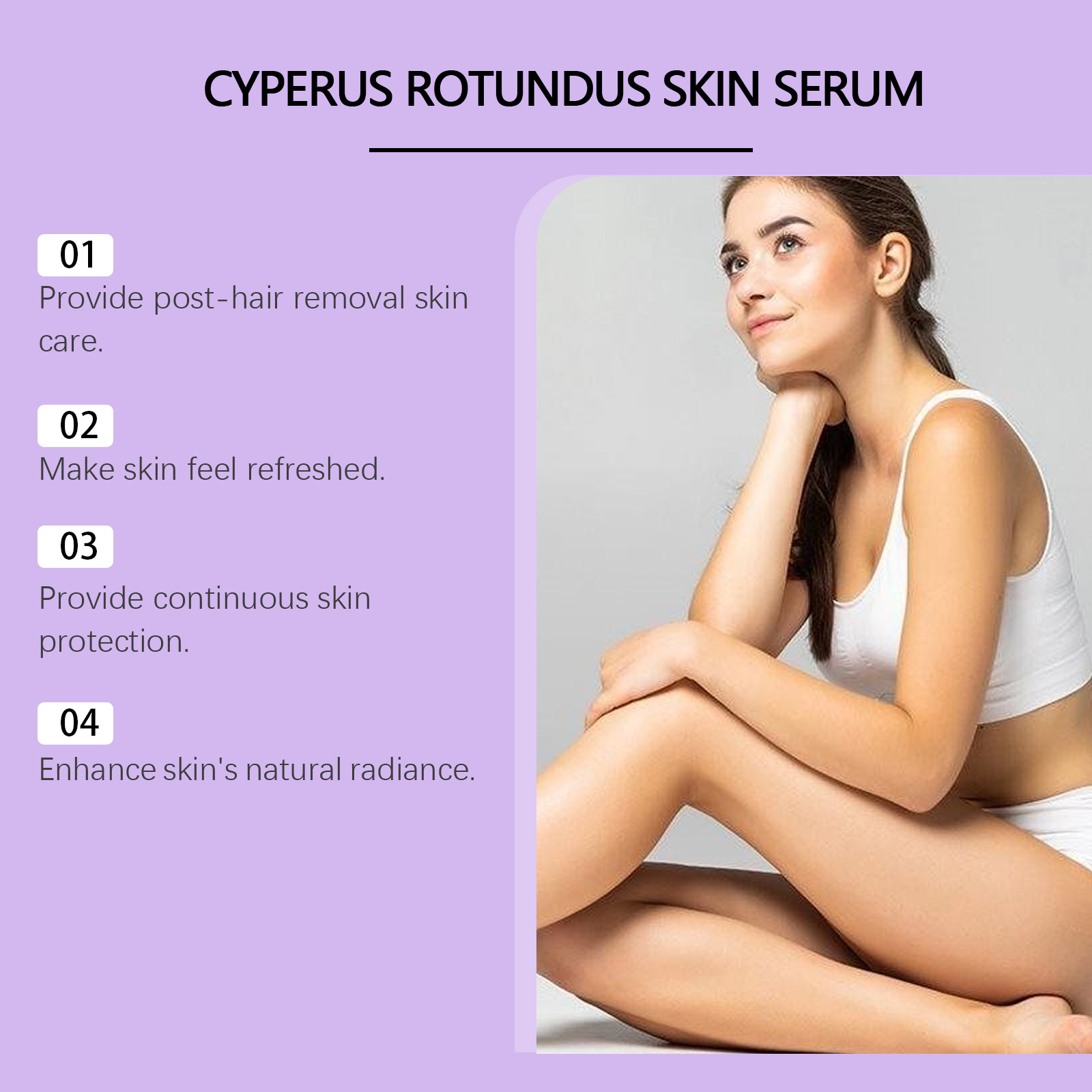 Hair Removal Essence Gentle Care Refreshing No Dark Spots Daily Skin Cleansing Depilatory Care Serum