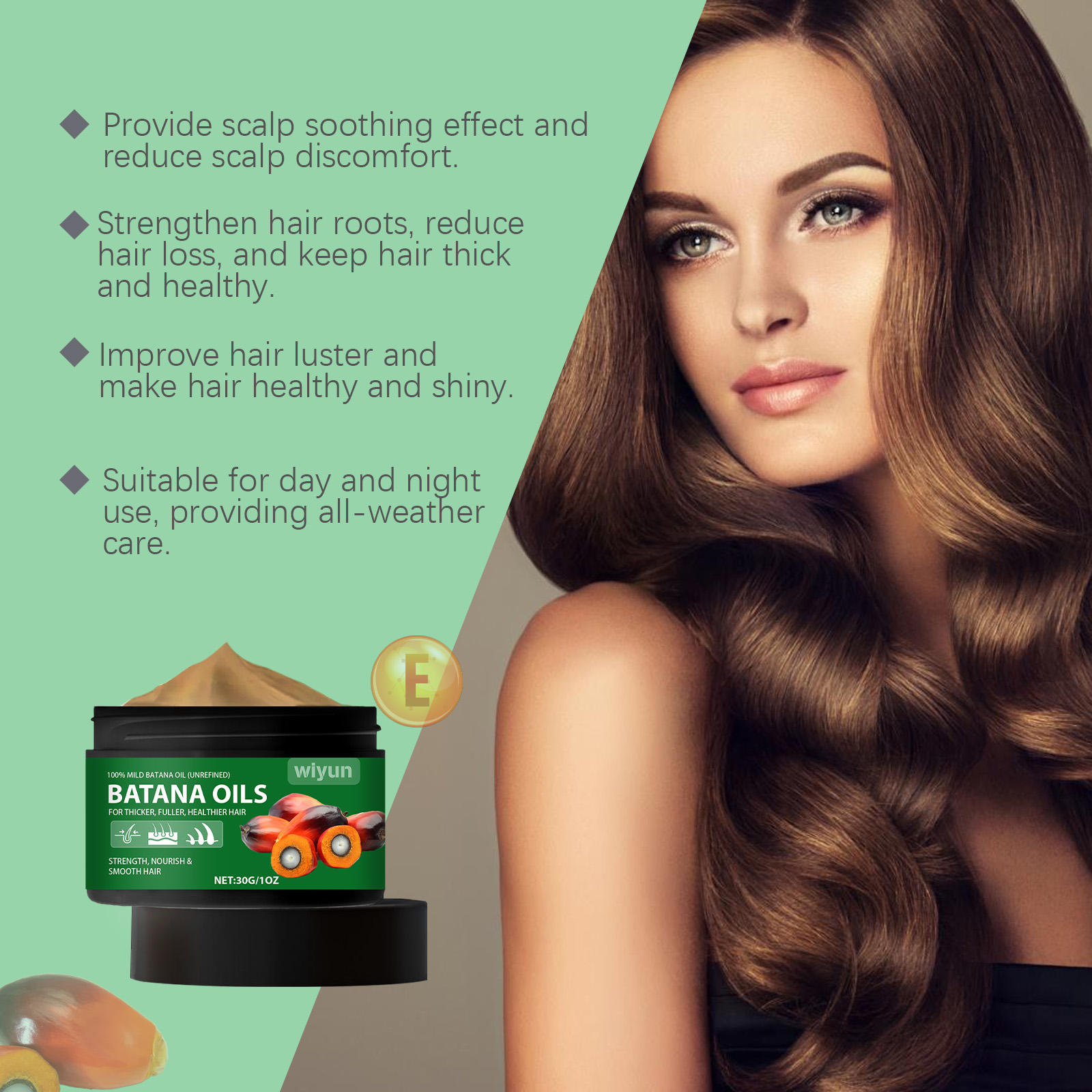 Nourishing Hair Oil Improve Hair Texture Hydrate Moisturize Soften Smooth Hair Care Mask