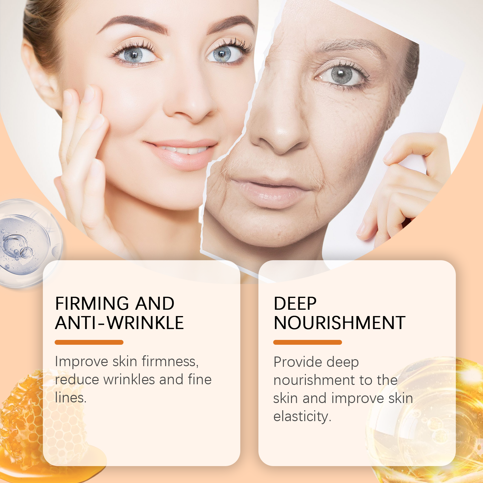 Bee Venom Firming Essence Stick Nourish Boost Skin Elasticity Moisturize Facial Tightening Skin Care Essence