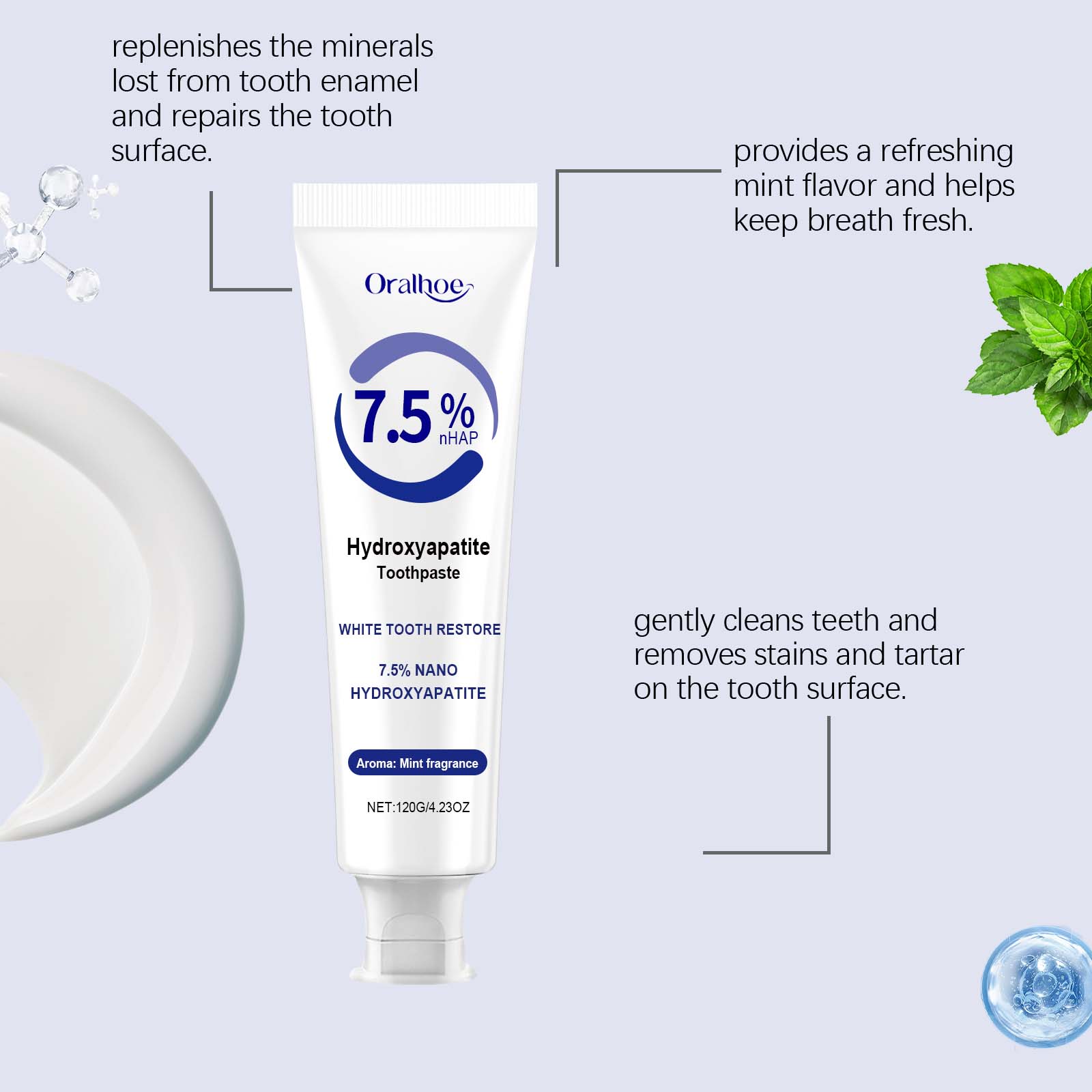 Care Toothpaste Protect Teeth Gently Clean Stains Yellow Dirt Odor Dental Care Toothpaste