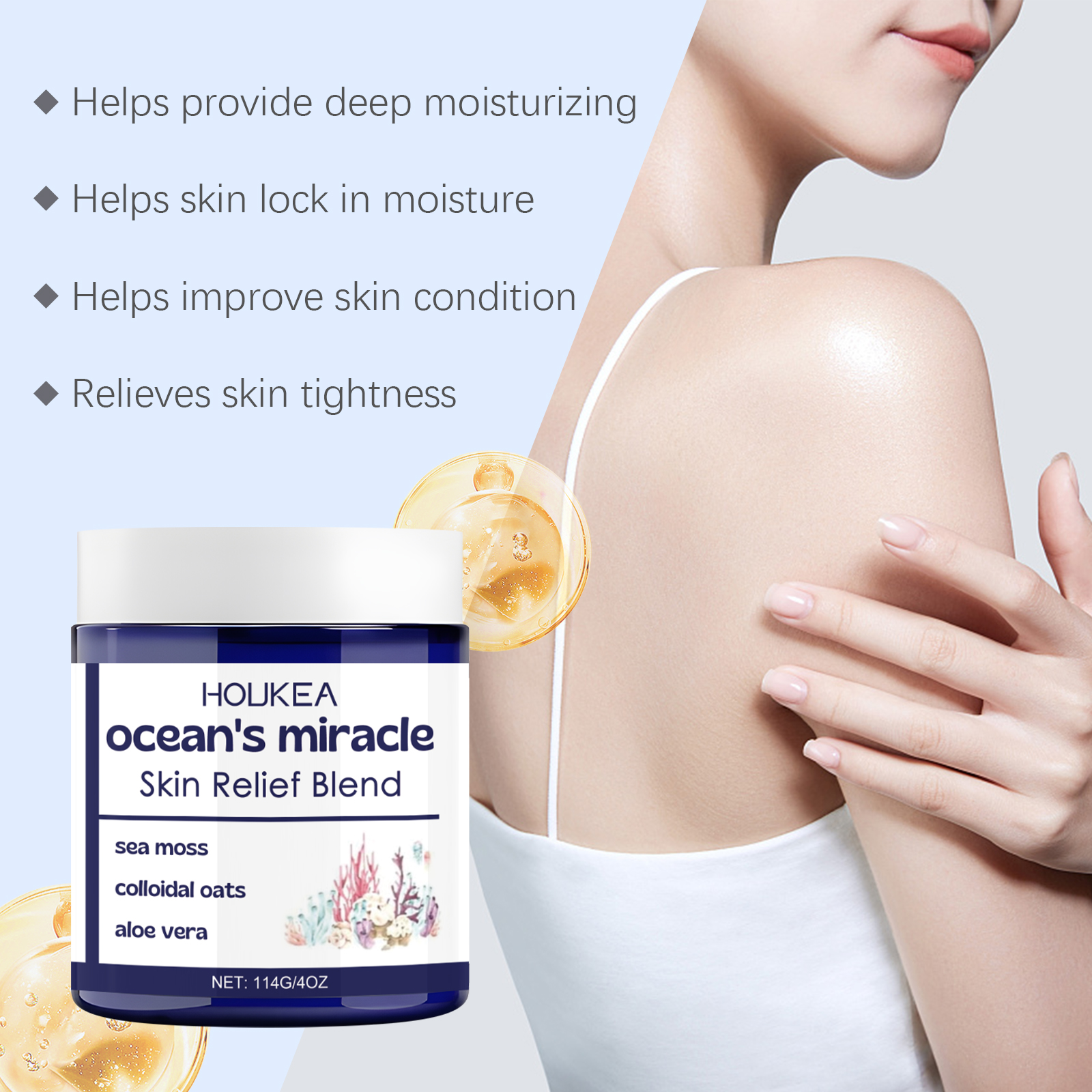 Natural Relief Eczema Cream Organic Soothing Moisturiser For Sensitive Skin