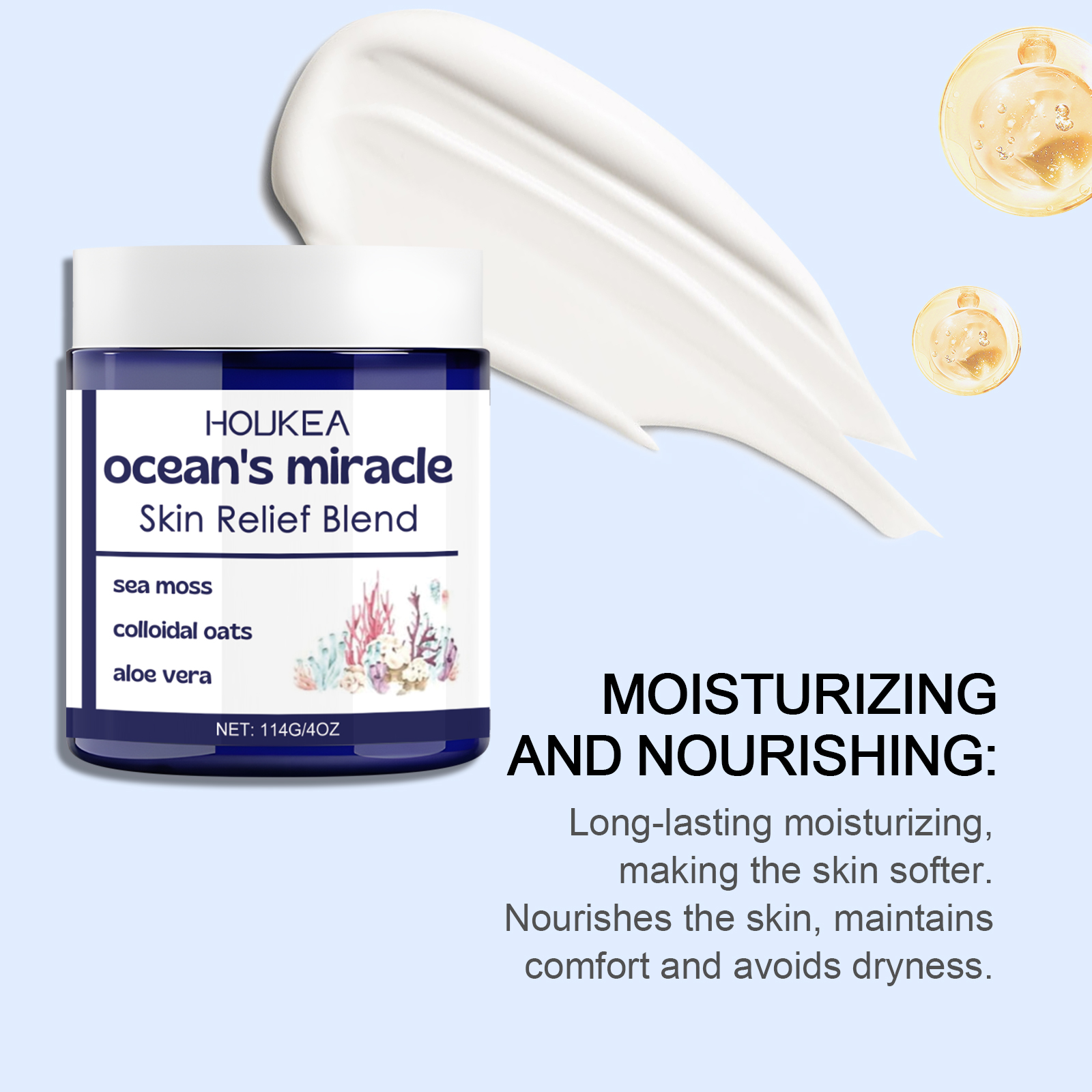 Natural Relief Eczema Cream Organic Soothing Moisturiser For Sensitive Skin