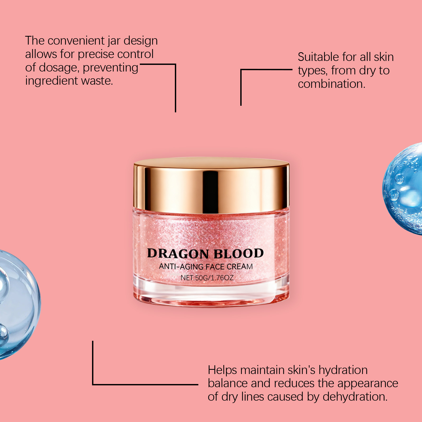 Dragon Blood Face Moisturizer Deep Hydrating Nourishing Firming For Daily Facial Care