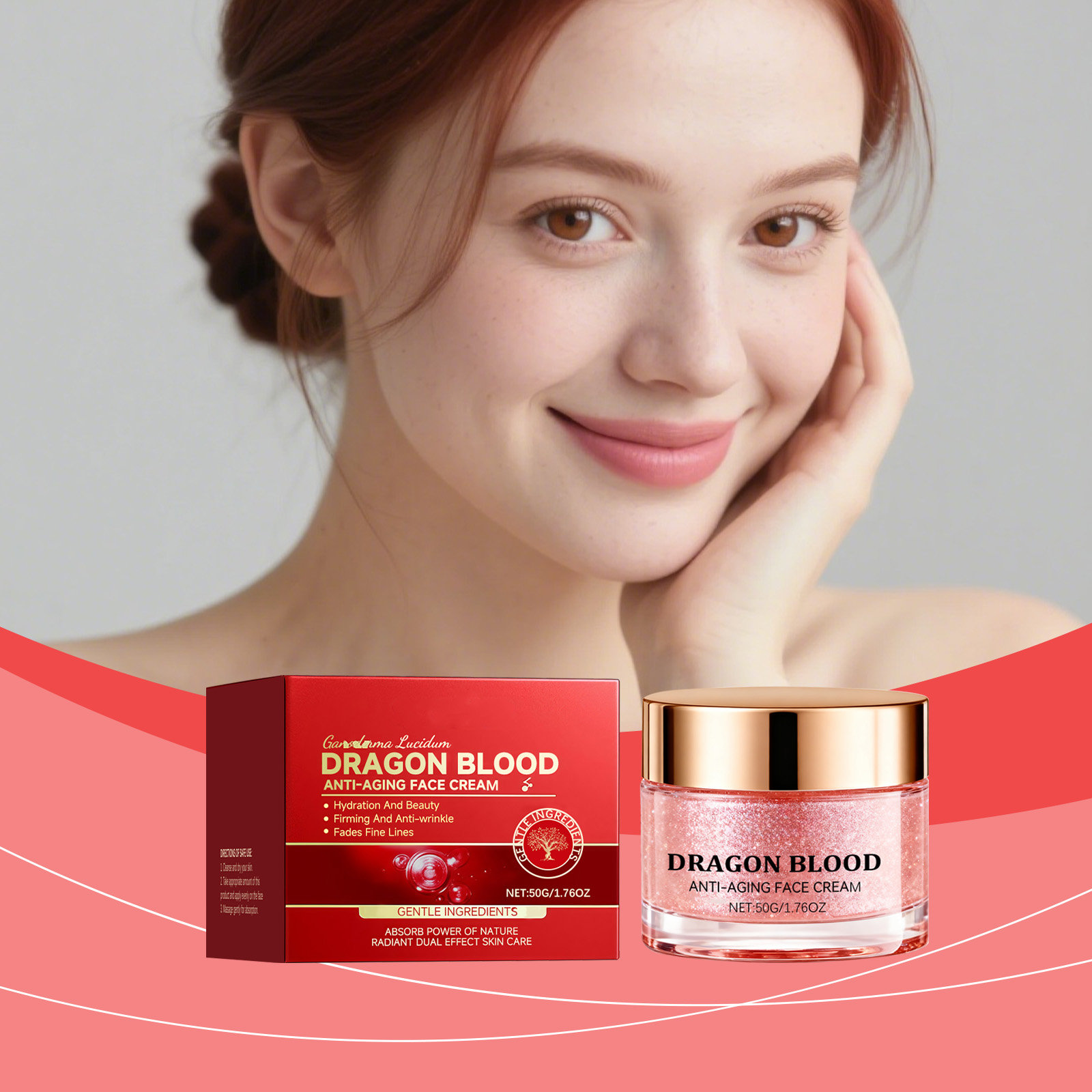 Dragon Blood Face Moisturizer Deep Hydrating Nourishing Firming For Daily Facial Care