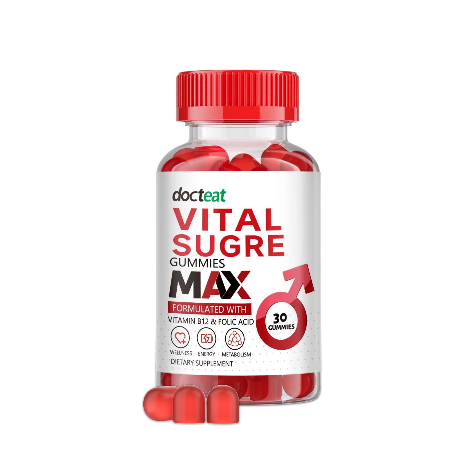 Men Wellness Gummies With Apple Cider Vinegar And Beetroot For Daily Energy Support 30 Pieces