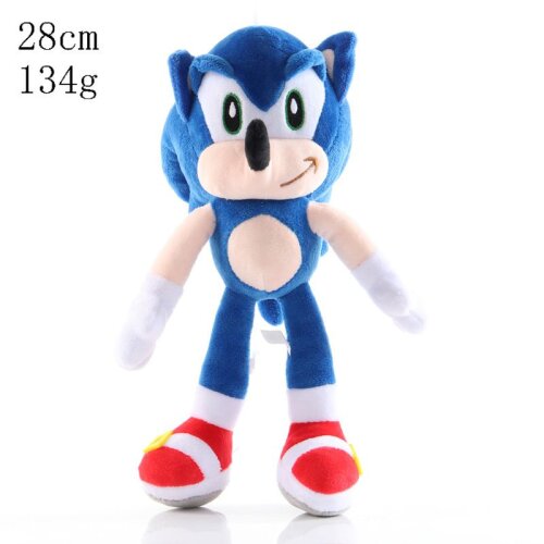 (Sonic, 28cm/11inch) 28cm Sonic The Hedgehog Shadow Amy Rose Knuckle Tail Plush Toy Soft