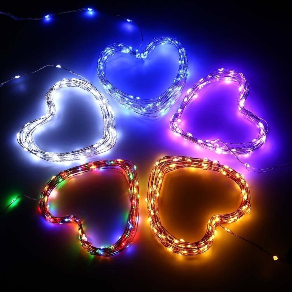 Solar Purple Halloween Lights, 72ft 200 LED Solar Halloween String Lights, 8 Modes Water