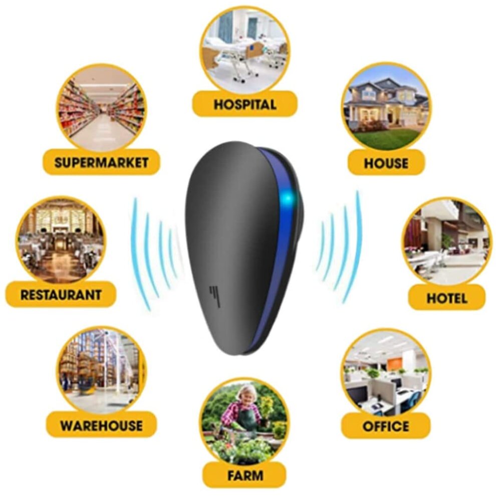 QENETY Ultrasonic Pest Repeller Plug in, Pest Repeller Deterrent Insect Repellent for Mi