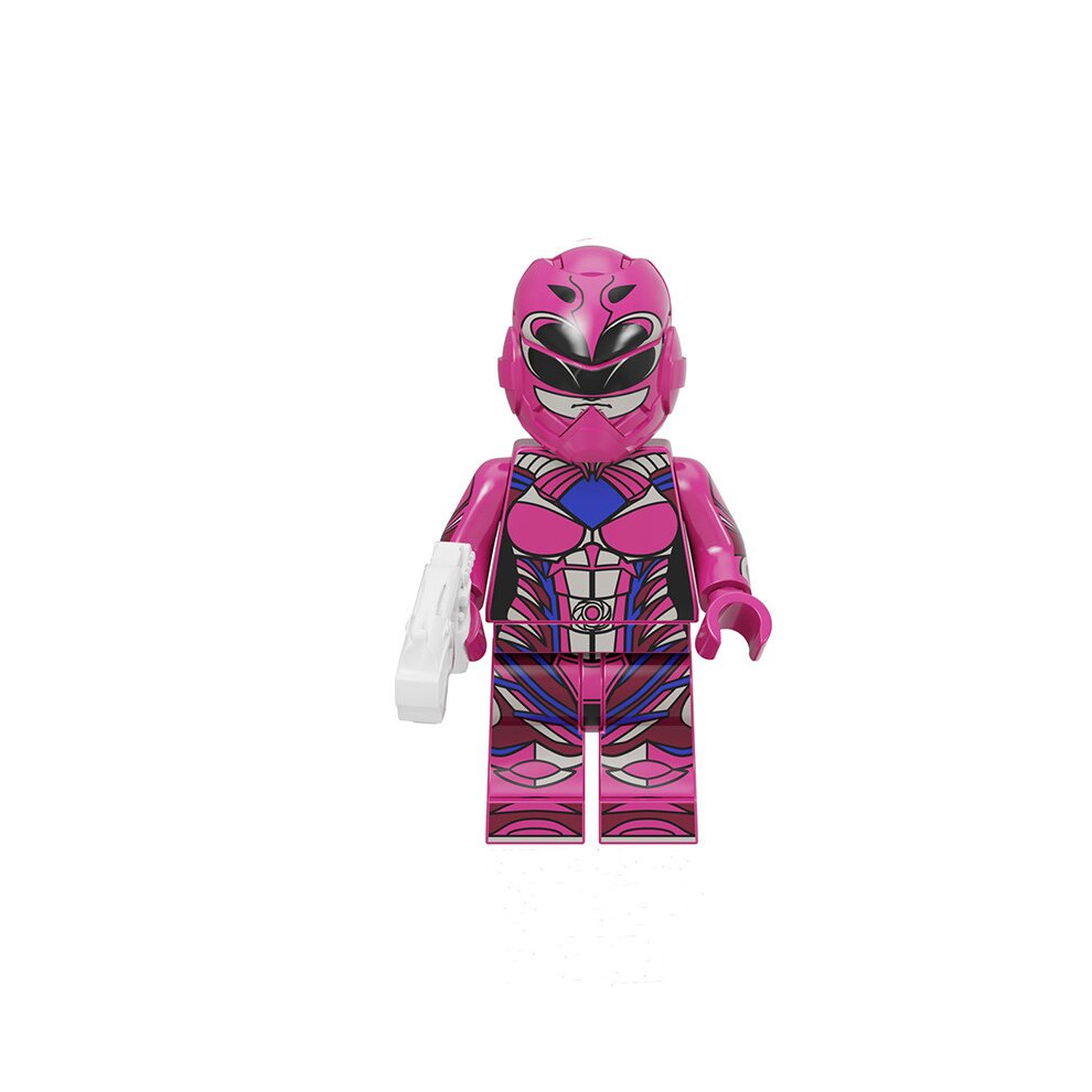 7Pcs Mighty Morphin Power Rangers Building Block Minifigures Toys Fit Lego