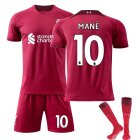 (MANE 12~13 Years) 22-23 Kids Boys Football Kits Boys Soccer Training Suits Jersey