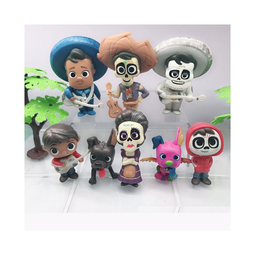 8pcs Coco Movie Miguel HECTOR Action Figure Toys