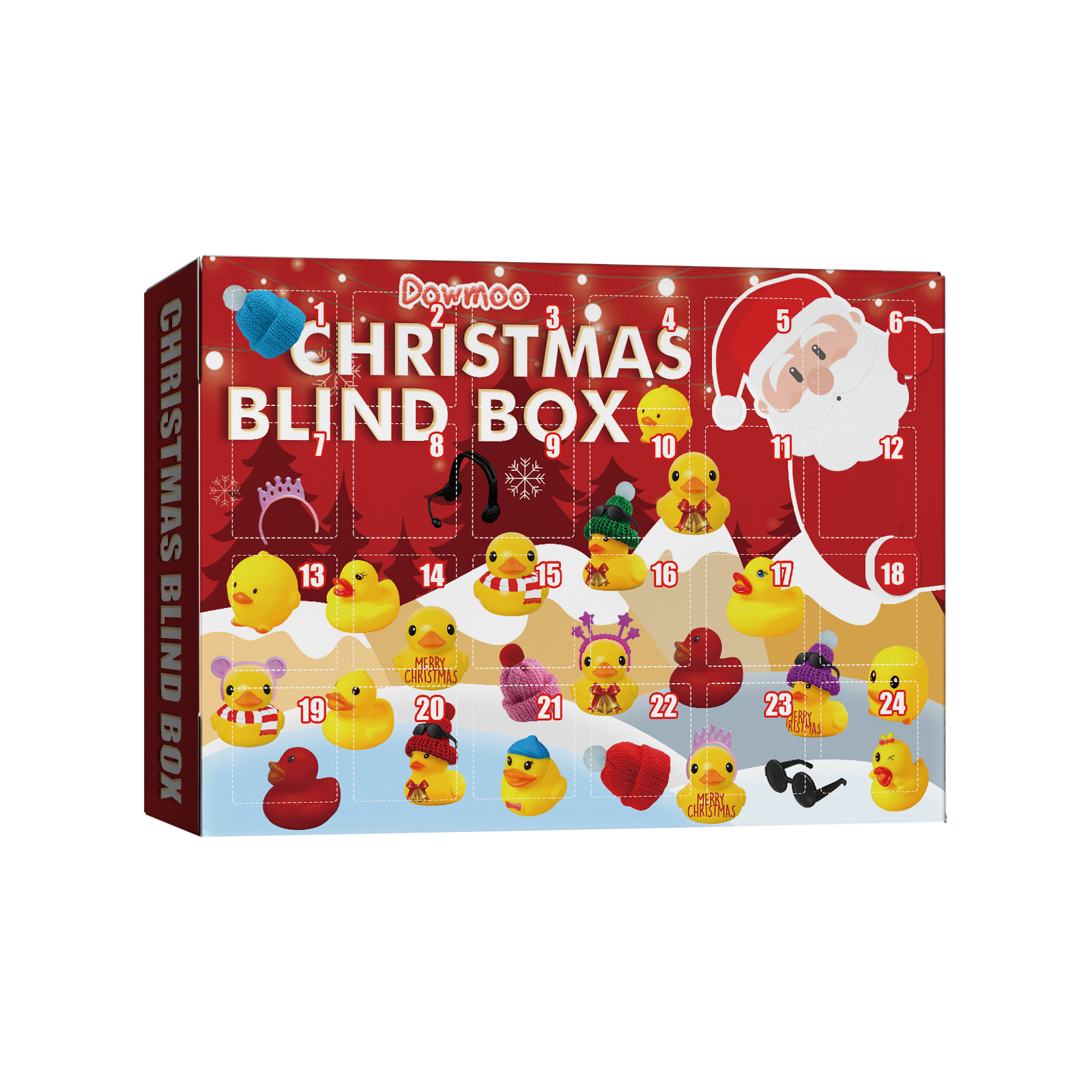 Advent Calendar Christmas Countdown Calendar Gifts Blind Box for Adults and Kids 2022 Xmas Gifts for Boys Girls Kids Cute Rubber Ducks Collectible Figures Toys Stress Relief and Anxiety