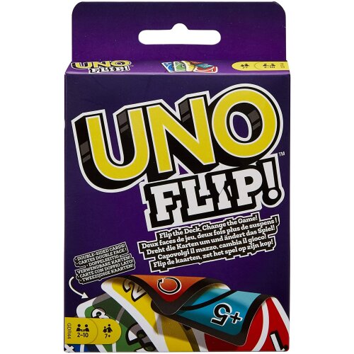 UNO FLIP Family Card Game Board Games for Family Party Game Night Great Christmas Gift for Kids 7 Year Olds and Up