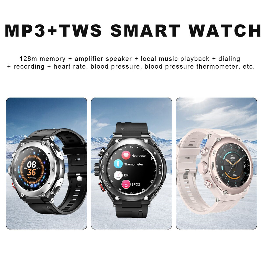 Men Bluetooth Call TWS 5.0 Smart Watch Earphone New 2023 For Android iOS