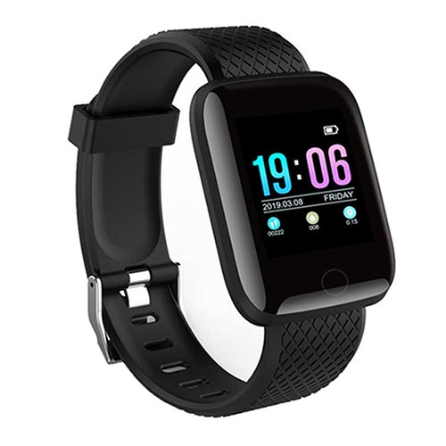 Bluetooth Smart Watch Fitness Tracker 1.44 Touch Screen Waterproof Smartwatch Sports for iOS Android Black