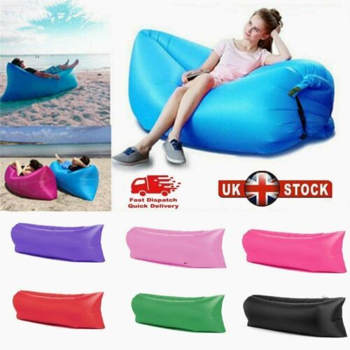 Beach Lazy Bag Outdoor Inflatable Sofa Air Bed Lounger Sofa Sack Hangout Camping Summer Product Fast Inflatable