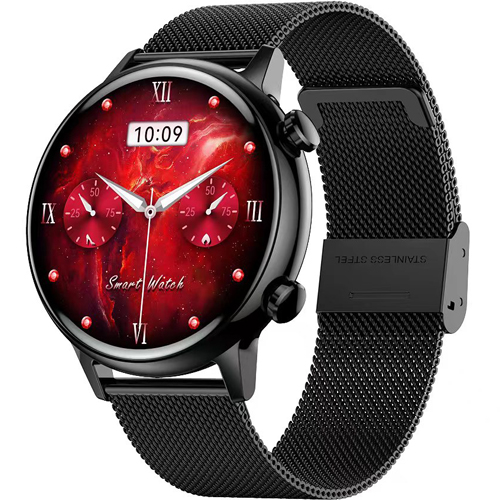 Smart Watches for Women Multifunctional Sports Watch Female Smart Bracelet Bluetooth Call Heart Rate Blood Pressure Waterproof IP68 Magnetic Charge Round Screen
