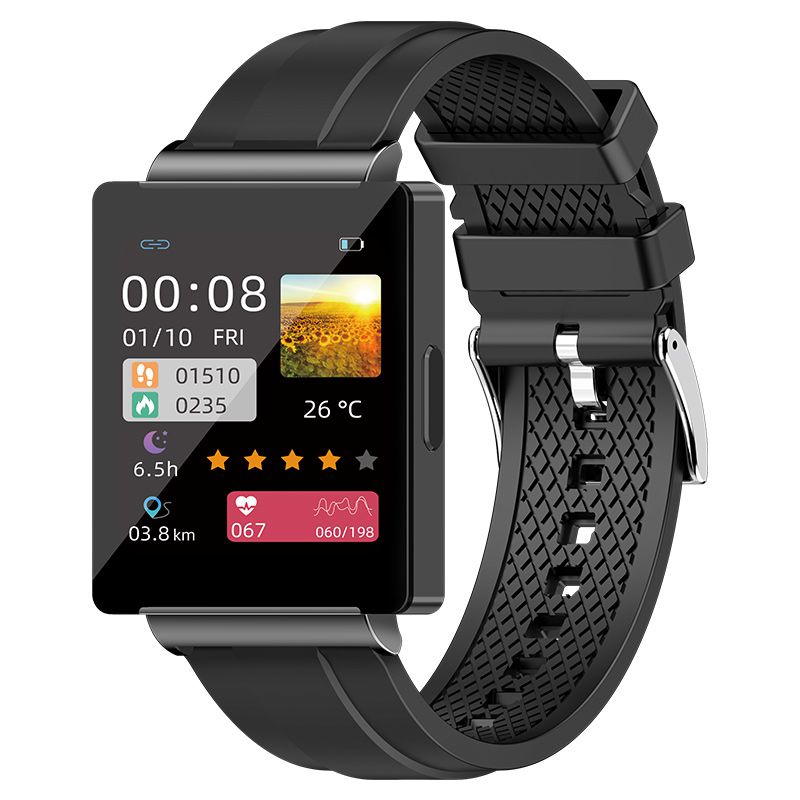 NFC Access Control Music Smart Watch Fitness Heart Rate BP Blood Glucose Body Temperature Smartwatch Men Women