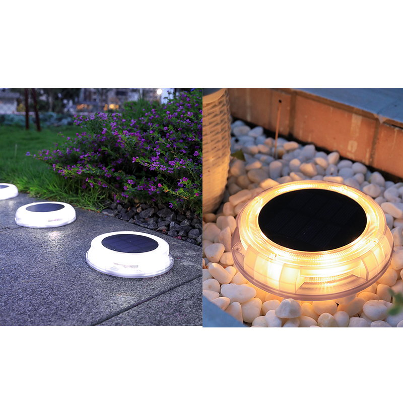 (Warm White) Solar Lights Outdoor Garden Waterproof Led Light for Garden Decking Patio Fence Pathway Night Light 2 Pack Garden Decorations