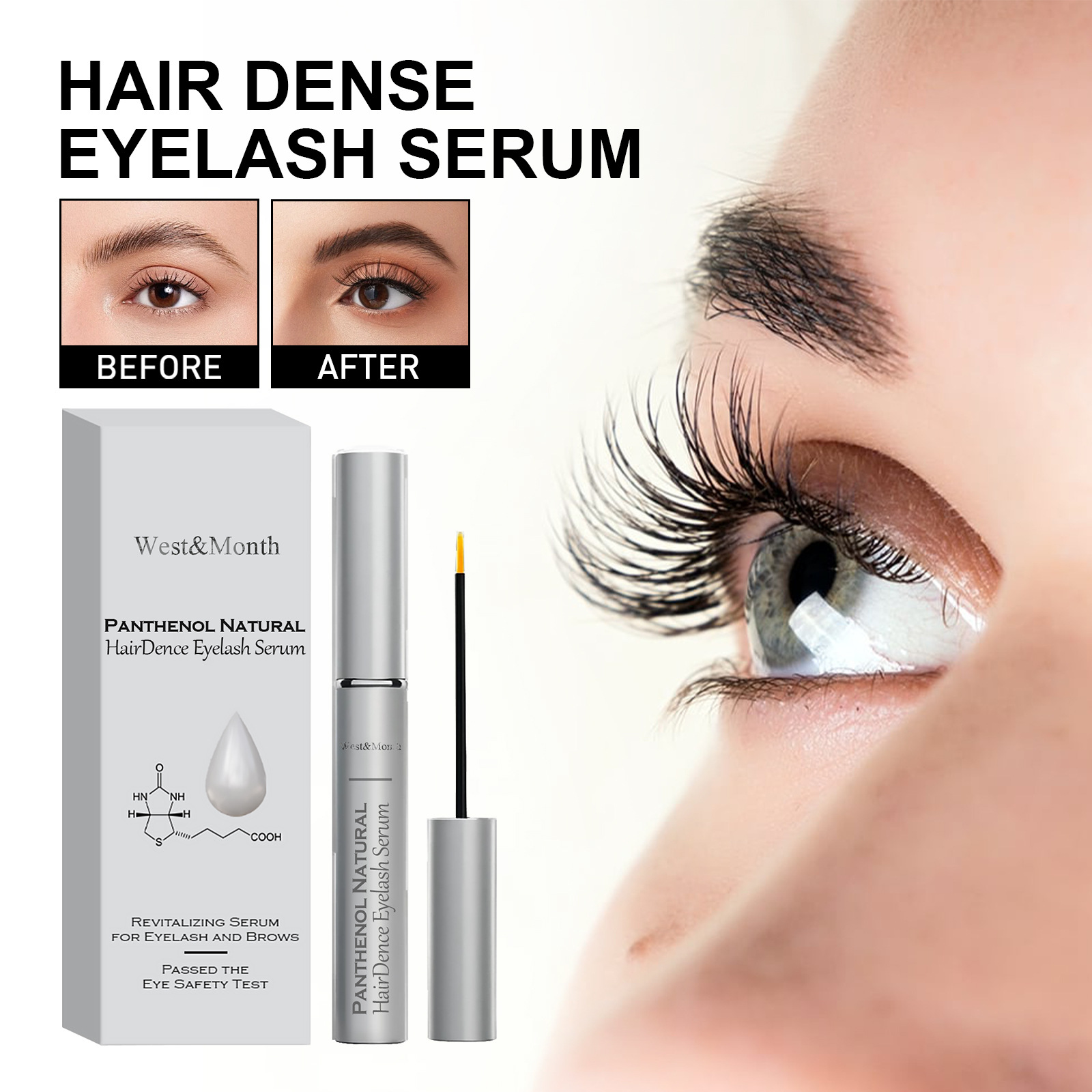 Eyelash Growth Serum Eyebrows Temples Hairline Enhancer Lashes Essence Enhancement Care Lengthening Nourishing Repair Curling Fuller Fast Thicker