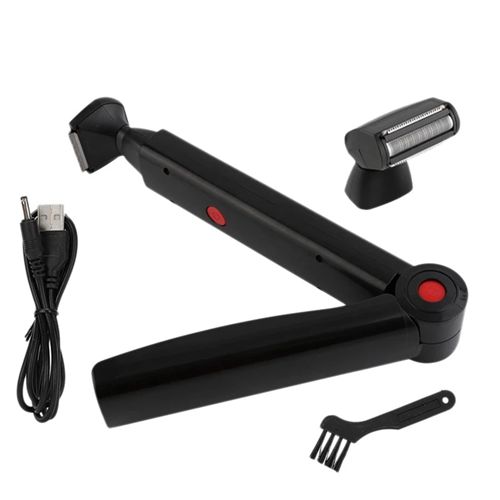 USB Charging Man Back Razor Shaver Full Body Leg Hair Removal Trimmer Long Handle Double-Head Electric Shaver