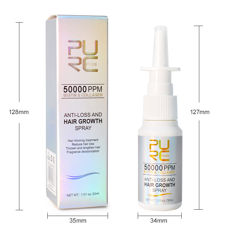 PURC Biotin Hair Growth Products for Men Women Hair Loss Treatment Fast Grow Hair Spray Regrowth Thicken Oil  Scalp Treatment Anti Hair Loss Hair Care