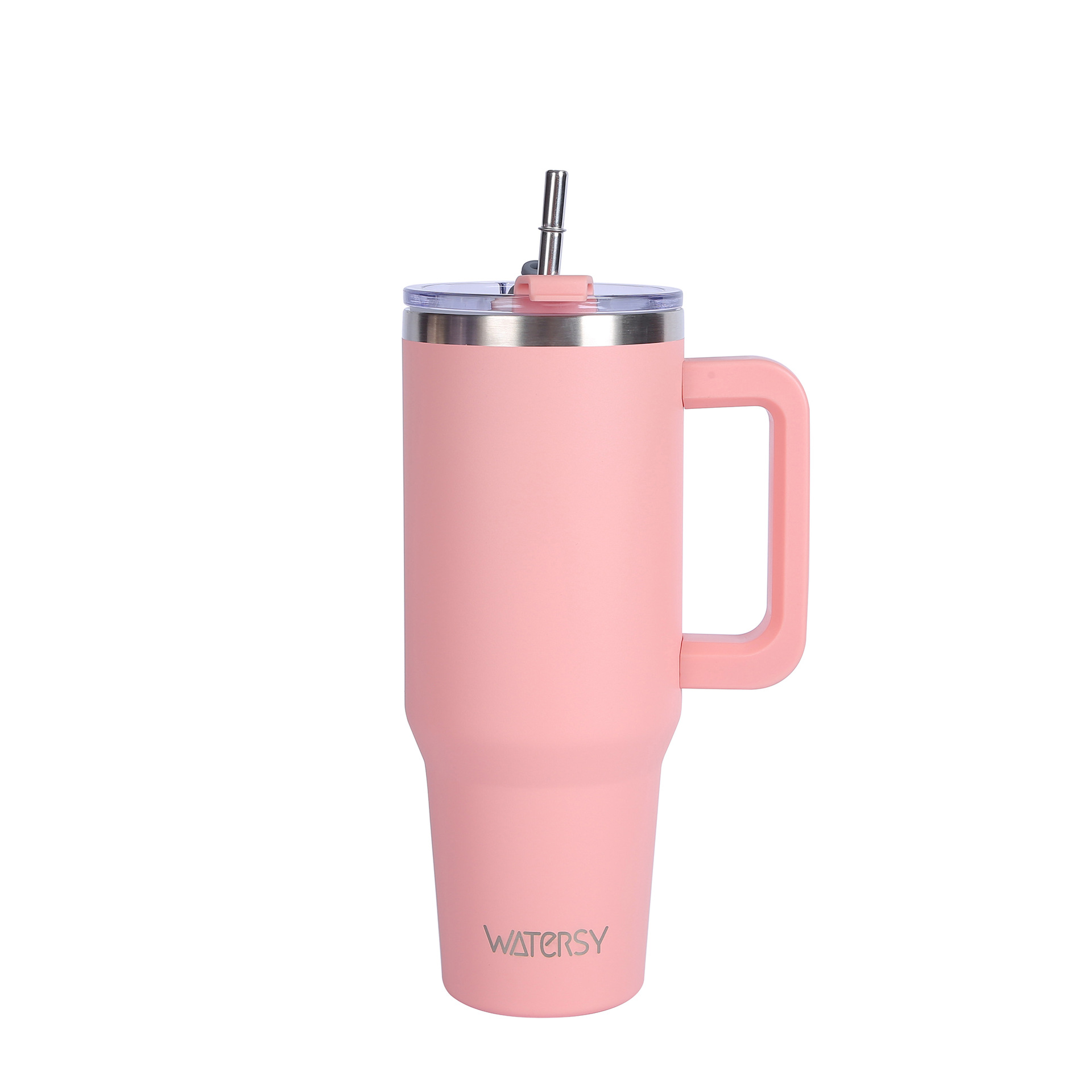 (Sky blue) 40oz Stainless Steel Water Bottle Office Home Thermal Mug Insulated Mug With Handle And Straw Large Capacity Gift Pack