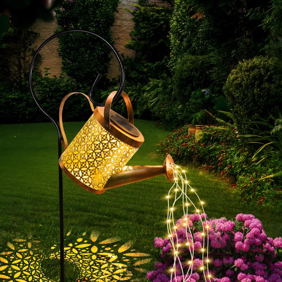 Solar Watering Can Light Solar Garden Lights Outdoor Led Waterproof Fairy String Lights for Garden Patio Yard Pathway Lantern Decorations Unique Gardening 