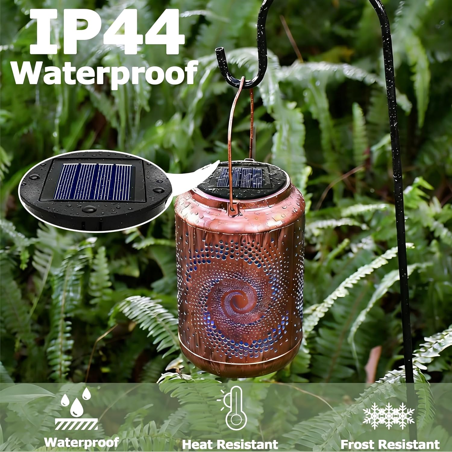 Solar Light Top 8cm for Outside Lanterns 1.2V 600mAh IP44 Solar Panels With Warm LED Light Replacement Unit for Garden Lantern Lamp 2PCS