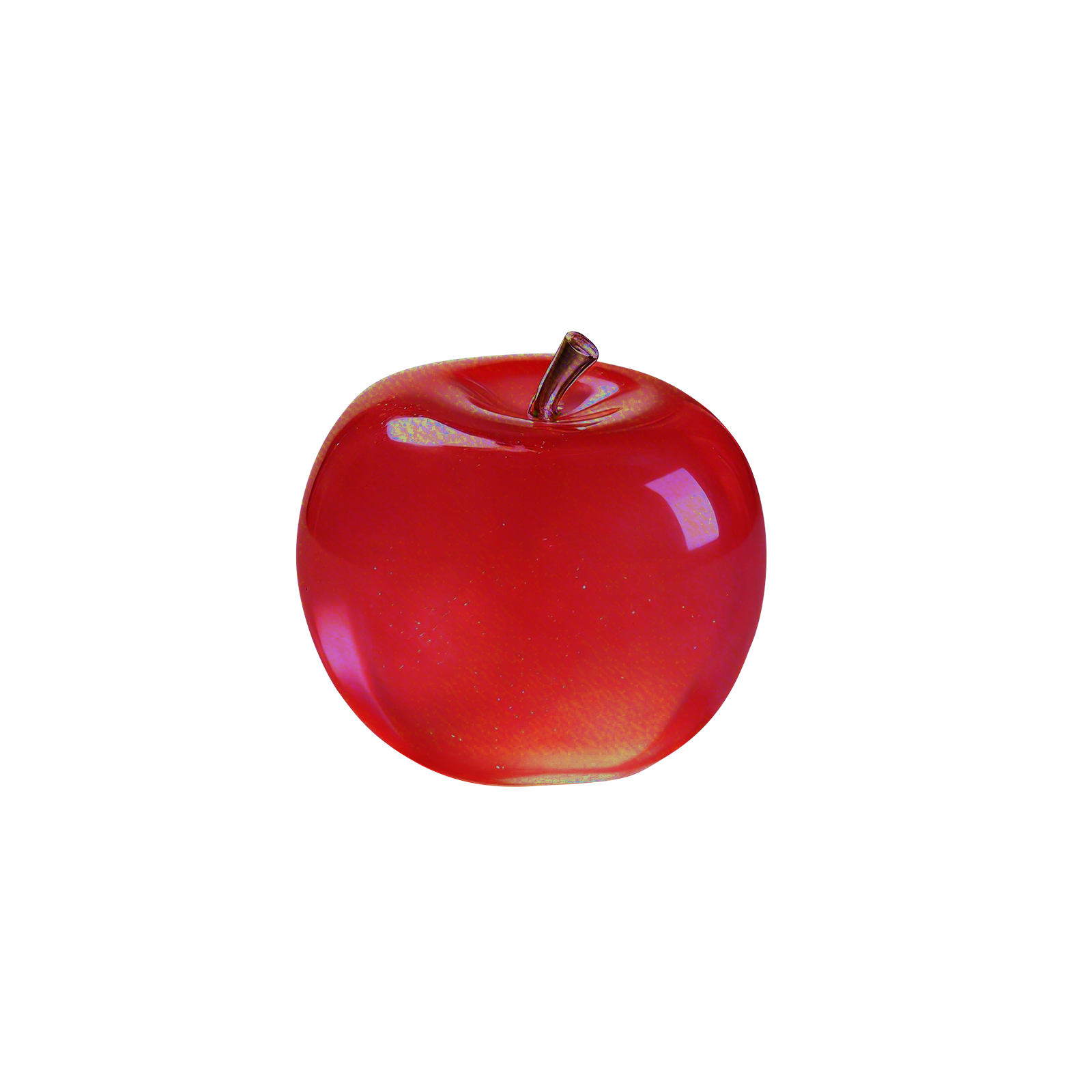 (Red) Glitter Crystal Apple Squishy Ball Stress Relief Sensory Fidget Toy Cute Desk Decor For Adults Kids Party Favors Gift ﻿