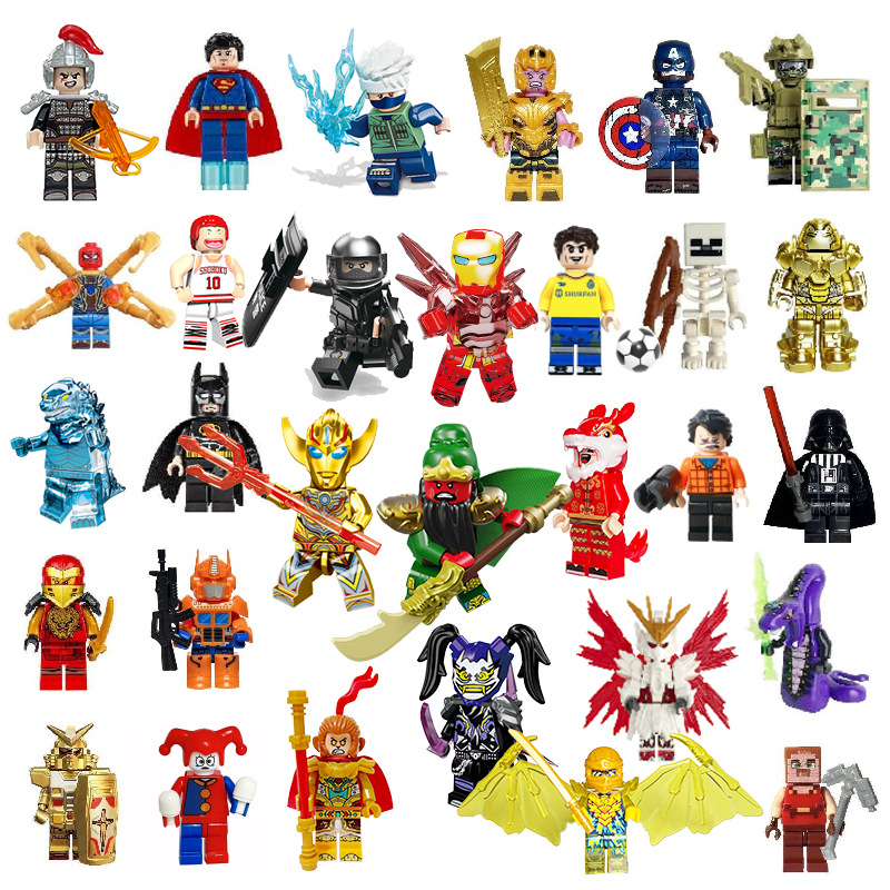 Mini Figures Assemble Toys Creeper for Kids Educational Toys Building Block Birthday Gift Fit Lego