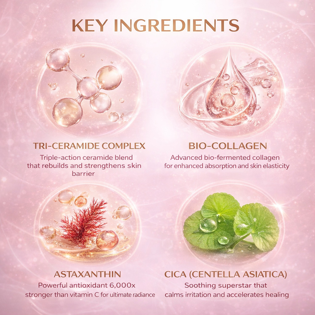 Bio Collagen Glow Mask Radiant Skin Brightening Moisturising Treatment for Daily Face Care 60g