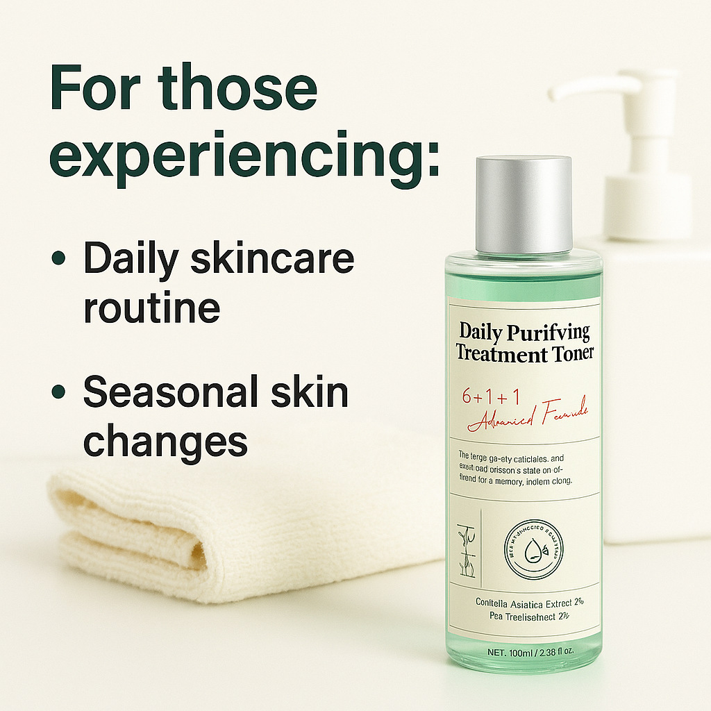Daily Purifying Toner Gentle Hydrating Moisturizing For Refreshed Balanced Skin Daily Face Care 100ml