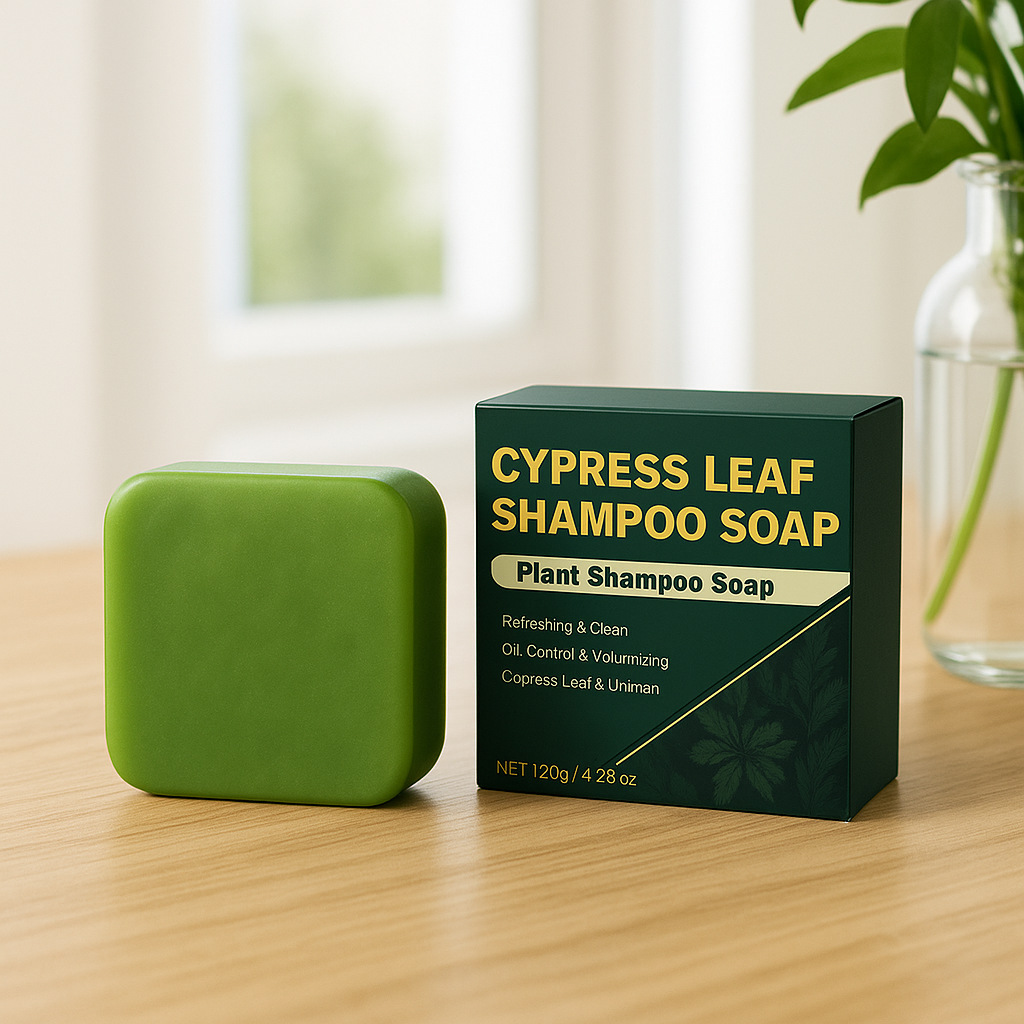Cedar Leaf Shampoo Bar Deep Cleansing Repairing Smoothing For Dry Frizzy Hair Daily Scalp And Hair Care