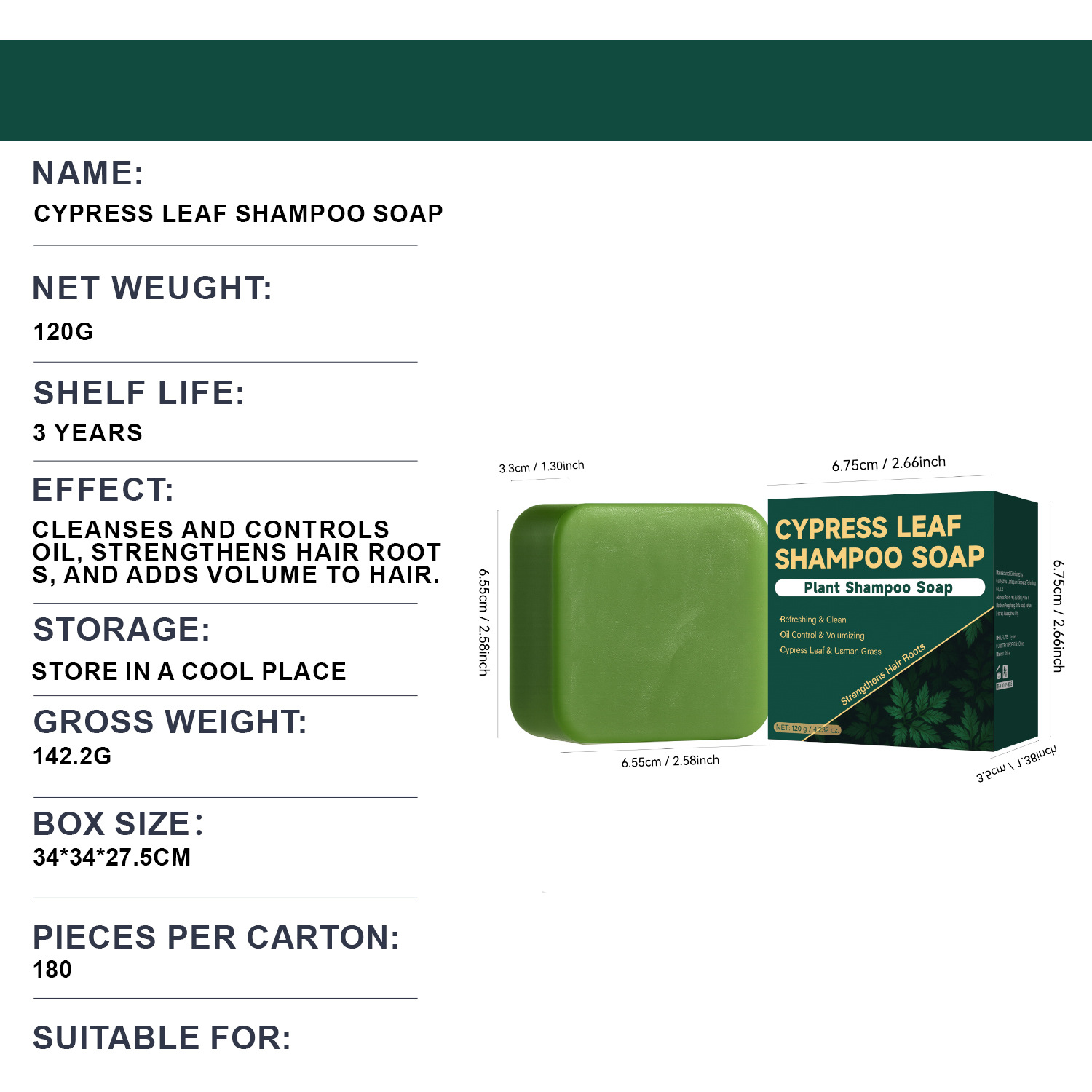 Cedar Leaf Shampoo Bar Deep Cleansing Repairing Smoothing For Dry Frizzy Hair Daily Scalp And Hair Care