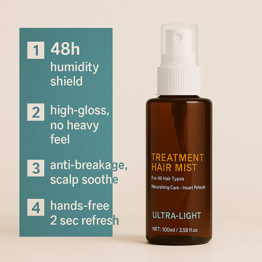 Treatment Hair Oil Mist Nourishing Smoothing For Dry Damaged Hair Daily Styling And Hydration Care 100ml